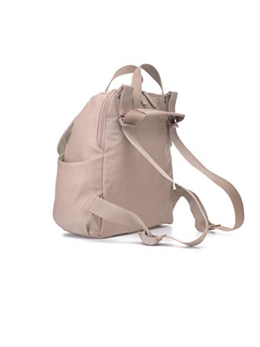 Robyn Blush Faux Leather Backpack Changing Bag Babymel