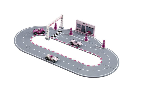 Racing Car Pink Set- Wooden Toy - Daily Mind