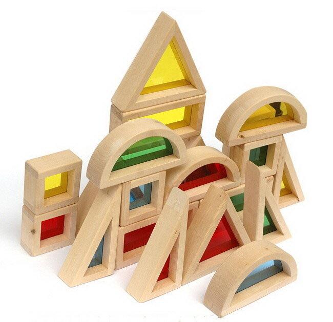 Big Sensory Wooden Blocks. Set of 16 - Daily Mind