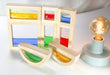 Sensory Wooden Blocks filled with coloured water  - 8 pieces - Daily Mind