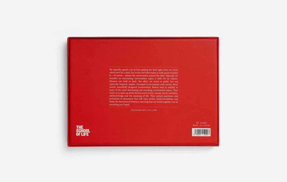 Conversation Menus Cards