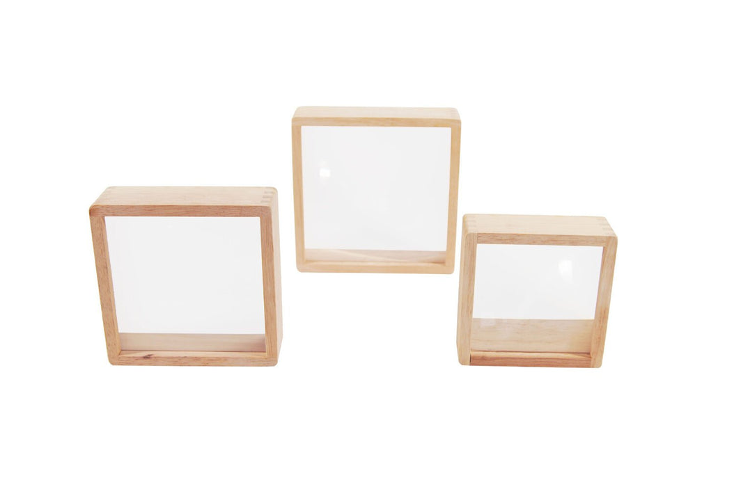 Sensory Wooden Magnifier Blocks - 8 Pieces - Daily Mind