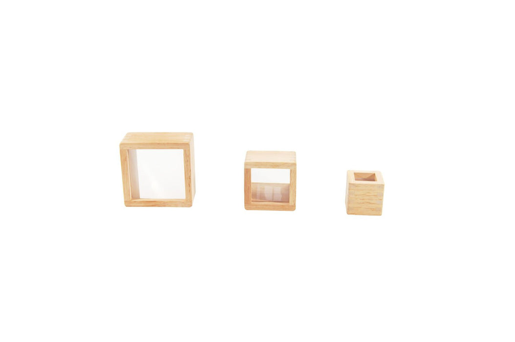 Sensory Wooden Magnifier Blocks - 8 Pieces - Daily Mind